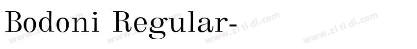 Bodoni Regular字体转换